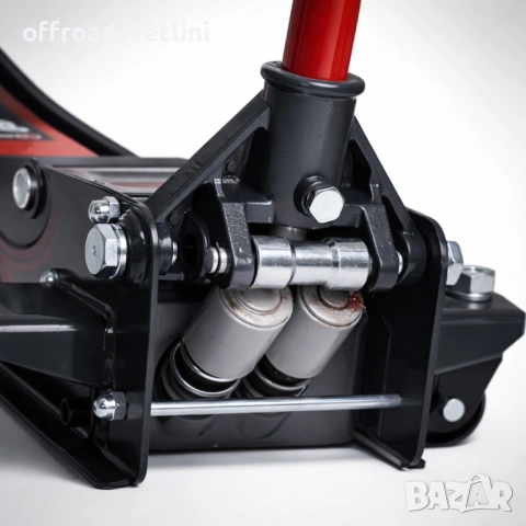 Нископрофилен хидравличен крик KraftRoyal 4T с двойна помпа 83-465 мм, снимка 2 - Други инструменти - 53057754