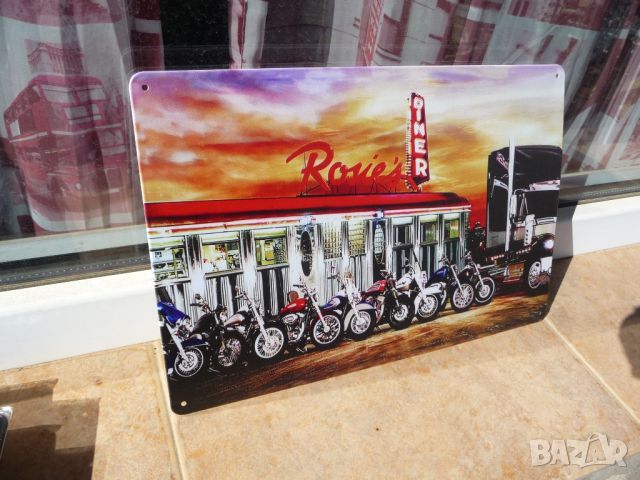 Метална табела мотор рокери мотоциклети събор сборище банкет ресторант, снимка 2 - Декорация за дома - 46034208