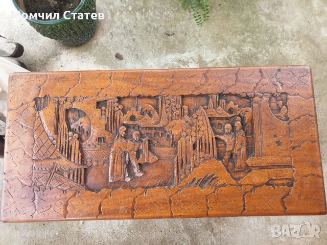 Античен дървен сандък, снимка 3 - Други ценни предмети - 45541945