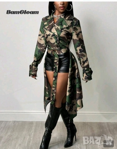 Дамски модел камуфлажен принт, снимка 4 - Сака - 53638845