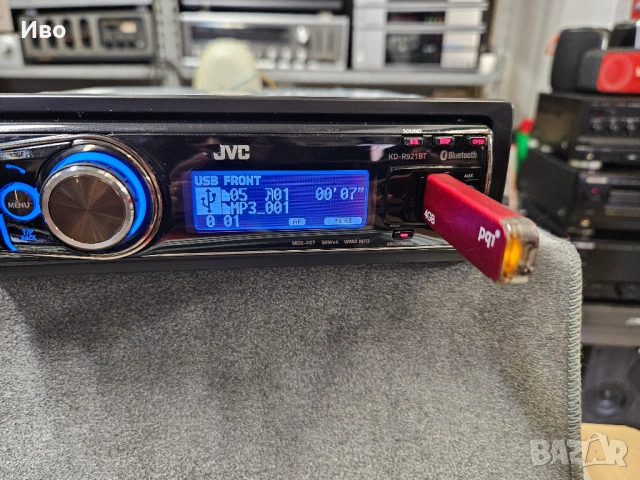 Авто радио JVC KD-R921BT  В отлично техническо и визуално състояние., снимка 5 - Аксесоари и консумативи - 53491829