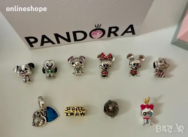 PANDORA СРЕБРО S925 ALE Талисмани - Disney , Stitch , Mickey и други