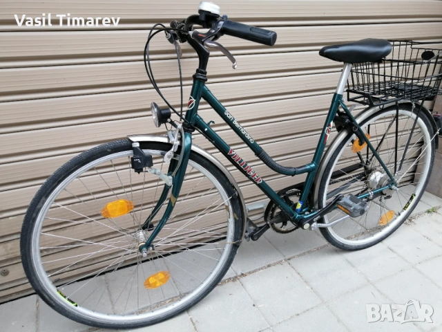 Зелен немски велосипед San bernandin 28' Топ качество! , снимка 12 - Велосипеди - 53921404