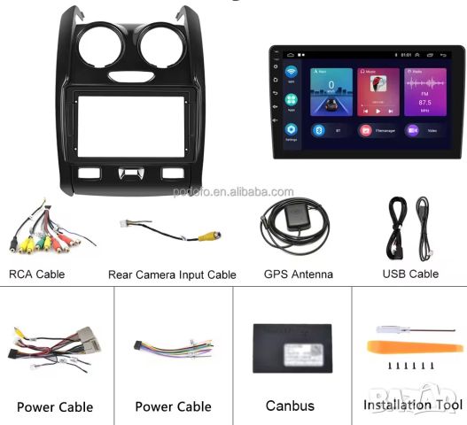 Мултимедия, Двоен дин, за Renault, Duster, Dacia, Андроид, навигация, 2 DIN, с Android, Дачия, снимка 9 - Аксесоари и консумативи - 45995339