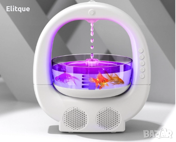 Антигравитационен овлажнител за въздух "Аквариум", с Bluetooth, снимка 5 - Други стоки за дома - 52591021