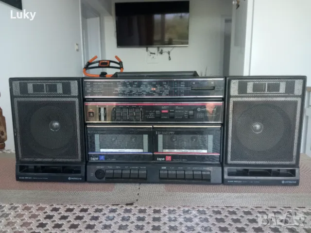 Радиокасетофон стерео-Hitachi.За ремонт,части,майстор., снимка 3 - Радиокасетофони, транзистори - 50238826