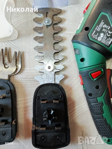 Акумулаторна ножица за трева и храсти Parkside PGSA 4 A2/B3, снимка 4 - Други инструменти - 50941507