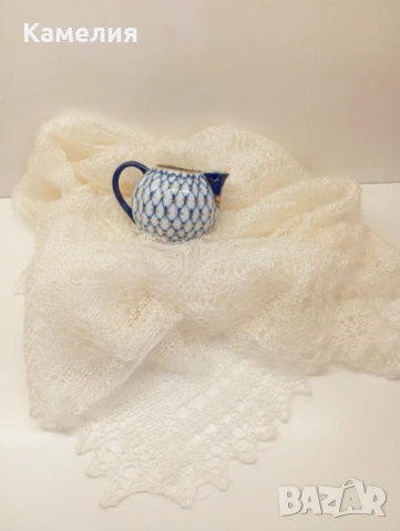 Шал от кози пух , снимка 4 - Шалове - 53211888