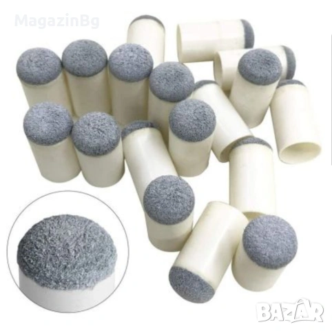 Връхче за билярдни щеки, Тип тапа, Вътрешен диаметър 11 мм/ 12мм/ 13мм 