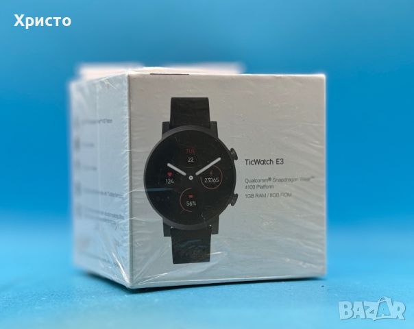 НОВ!!! Смарт часовник Mobvoi TicWatch E3, 47 мм, GPS, IP68, Черен, снимка 3 - Смарт часовници - 46161750