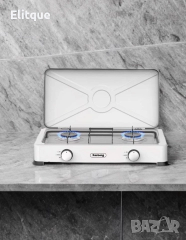 Двоен газов котлон с капак и автоматично запалване Rosberg, 30mbar 2x2.2kWh, снимка 5 - Друга електроника - 52856928