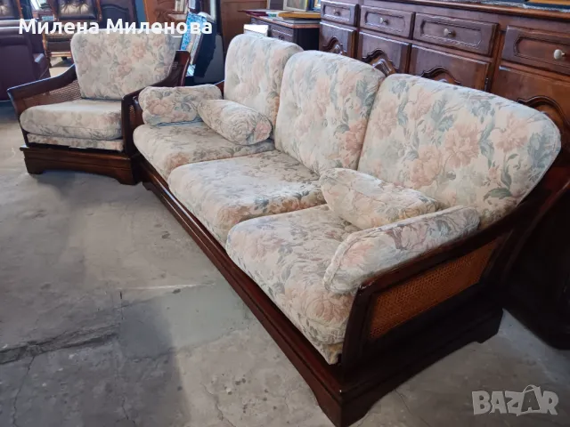 Холна гарнитура - диван тройка и фотьойл , снимка 7 - Дивани и мека мебел - 50250844