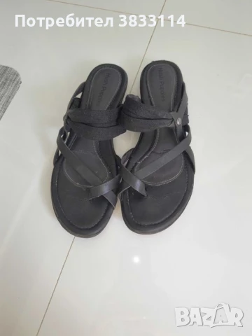 Дамски чехли от естествена кожа., снимка 1