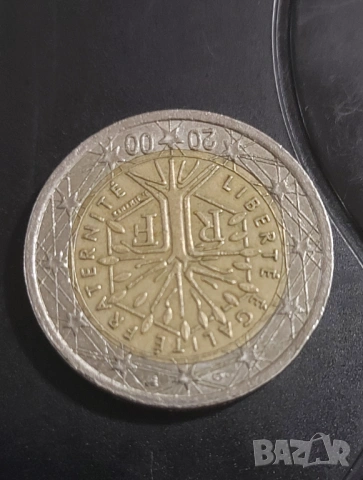 2 евро, 2000г., Франция, ”Дървото на живота” , снимка 8 - Нумизматика и бонистика - 53502359