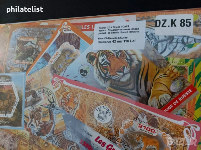 85 различни блока - Семейство Котки - Африкански държави, снимка 3 - Филателия - 51990832