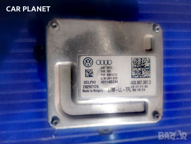 Баласт модул светлини LЕD DRL Audi Ауди VW Фолксваген Skoda Шкода DELPHI 4G0907397D, снимка 4 - Части - 46749301