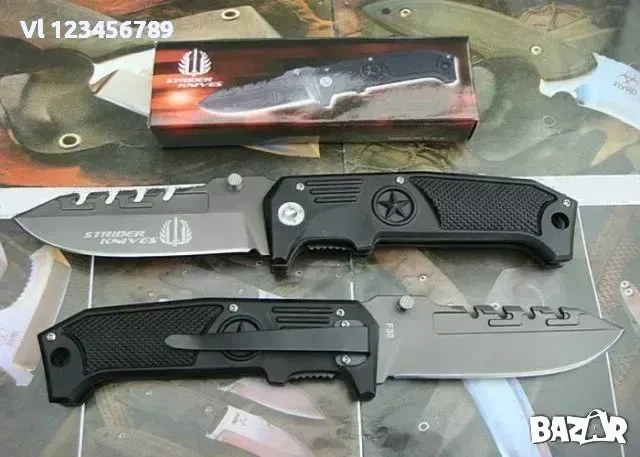 Сгъваем нож STRIDER KNIVES F30 105x235, снимка 3 - Ножове - 53978341