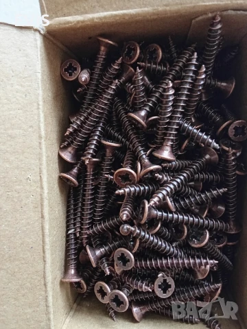 Винтове за дърво 3.5x30 мм – бронзирани (1 кг, около 1000 бр.) – 7 лв