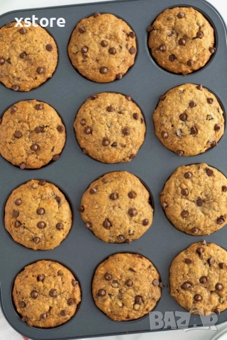 Тава за мъфини с 12 гнезда, с незалепващо покритие, снимка 17 - Форми - 52794116