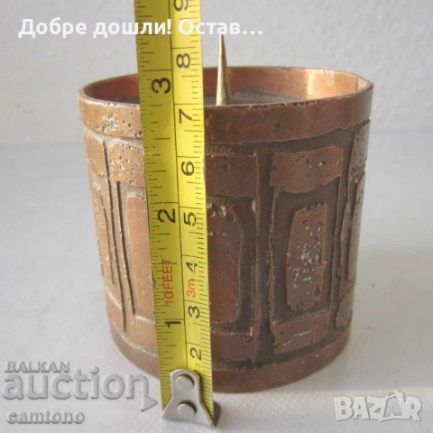 Свещник и Стара ножица за свещи, месинг, бронз антика, метал и свещник, снимка 18 - Антикварни и старинни предмети - 30094908