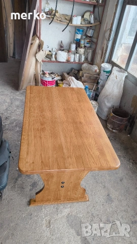 Маса от масив дъб., снимка 2 - Маси - 53568400