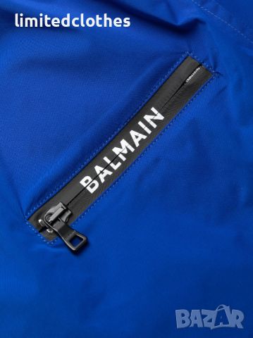 BALMAIN Blue Zip Logo Boxer Мъжки Бански / Плажни Шорти size M и L, снимка 4 - Бански - 45984462