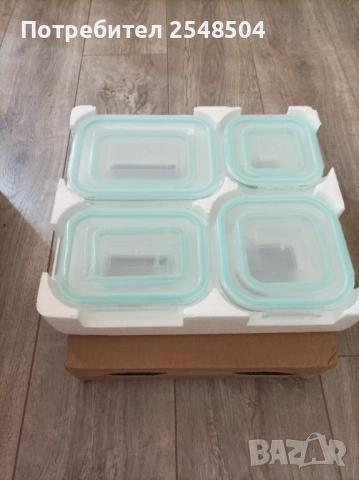 Стъклени кутии за съхранение , снимка 7 - Кутии за храна - 53833424