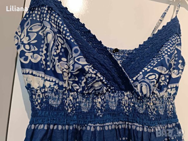 Кокетна синя рокличка, снимка 1 - Рокли - 46329714