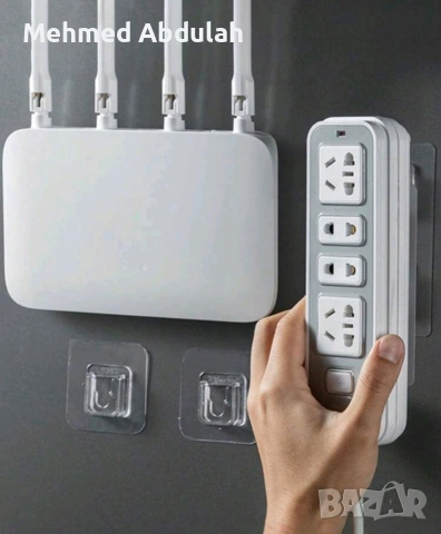 Самозалепващи прозрачни закачалки с кукички без следи , снимка 3 - Закачалки - 54152112