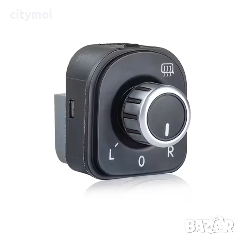 Бутон/превключвател за електрически огледала с подгрев – VW Golf 5,6, Passat B6, B7, CC, Eos, Jetta,, снимка 2 - Аксесоари и консумативи - 52008430