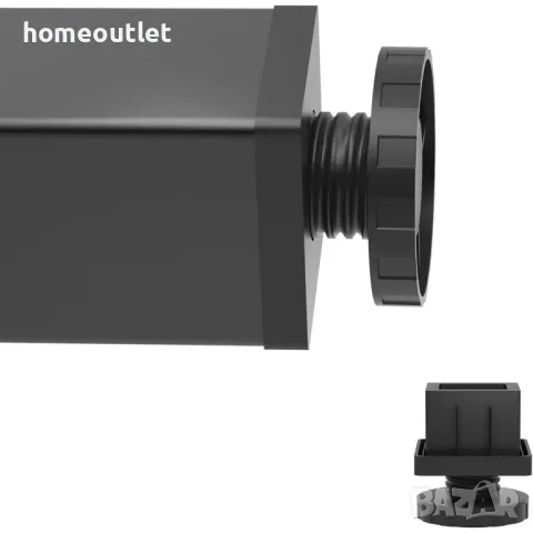 ПРОМОЦИЯ Компютърно бюро / маса в черно LD-AC120-BW, снимка 5 - Бюра - 50095687