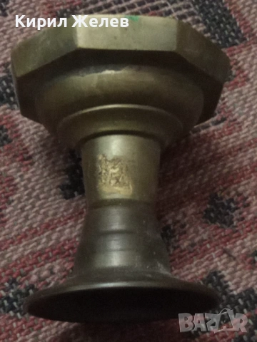 Месингов свештник 54280, снимка 6 - Антикварни и старинни предмети - 53638102