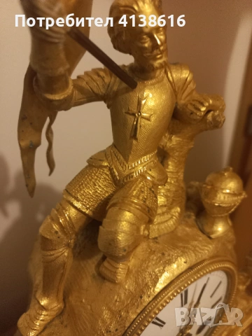 Античен настолен часовник, снимка 3 - Антикварни и старинни предмети - 54230121