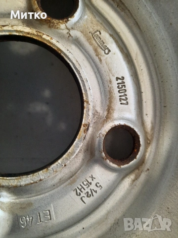 Желязна джанта 15 ка с гума за Опел Астра Ф OPEL ASTRA F, снимка 9 - Гуми и джанти - 53973350