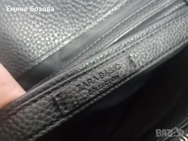 черна дамска чанта Zara, снимка 7 - Чанти - 50324287