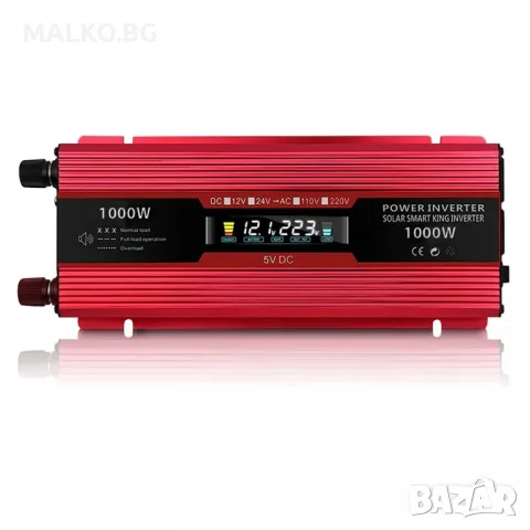 Инвертор на напрежение UKC KC-1000D, 24V - 220V, 1000W, LCD, снимка 1 - Аксесоари и консумативи - 49404797