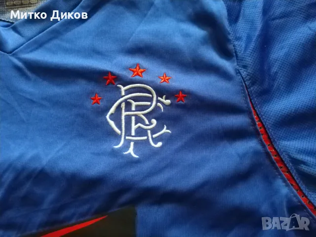 Глазгоу Рейнджърс маркова футболна тениска размер С, снимка 3 - Футбол - 49470796