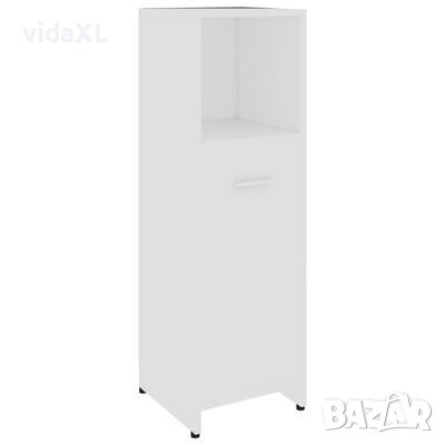 vidaXL Шкаф за баня, бял, 30x30x95 см, ПДЧ(SKU:802615