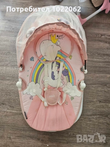 шезлонг електрическа музикална люлка чиполино