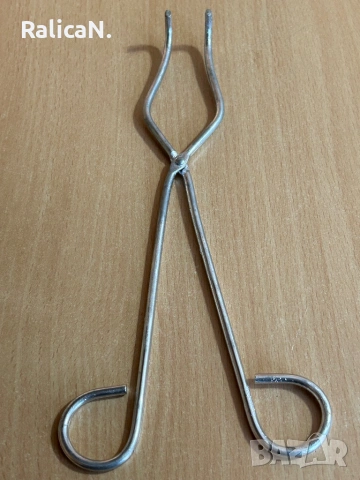 Лабораторна щипка за тигли, снимка 5 - Антикварни и старинни предмети - 53090379