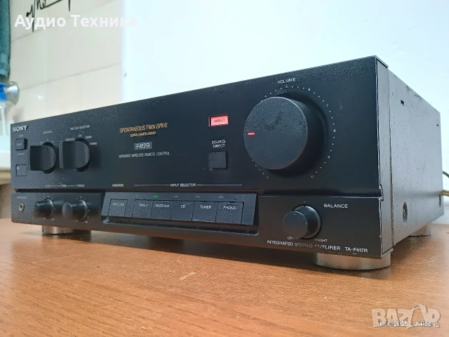 Стерео усилвател SONY TA-F417R. Перфектен! Звукът - също. Изпращам видео. , снимка 7 - Ресийвъри, усилватели, смесителни пултове - 52856757