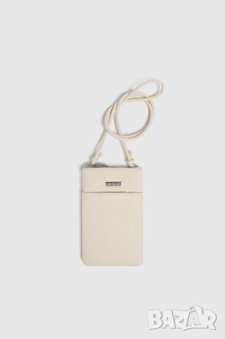 Дамска чанта за мобилен телефон с джоб Pull&Bear, 19х19х2 см, Бежова, снимка 1 - Чанти - 45527857