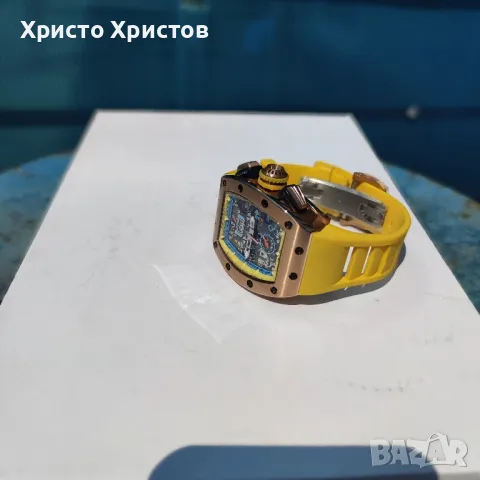 Мъжки луксозен часовник Richard Mille RM011Felipe Massa  Bronzo Limited Edition Titanium RM011

, снимка 5 - Мъжки - 46922956