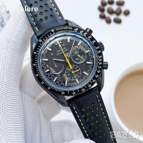 Мъжки часовник OMEGA Speedmaster Dark Side Of The Moon с кварцов механизъм, снимка 1 - Мъжки - 46400024