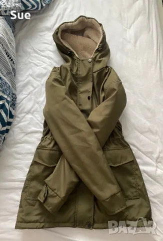 Trendyol нова зелена дамска парка khaki XS, снимка 1