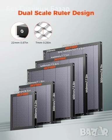 Нова 400x400 Работна маса за лазер алуминиев панел за гравьор Honeycomb, снимка 7 - Други стоки за дома - 53835194