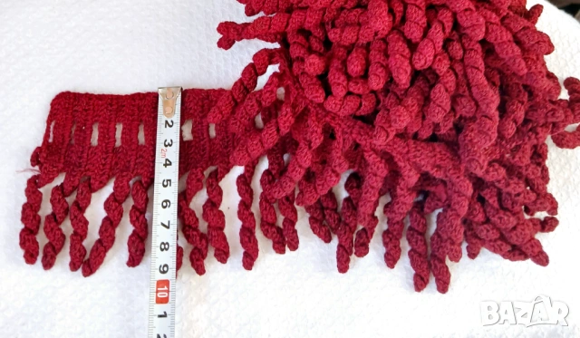 Цветни вълнени дантели на една кука , снимка 4 - Антикварни и старинни предмети - 49597551