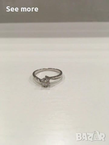 Пръстен сребро тип годежен, снимка 2 - Пръстени - 53445070