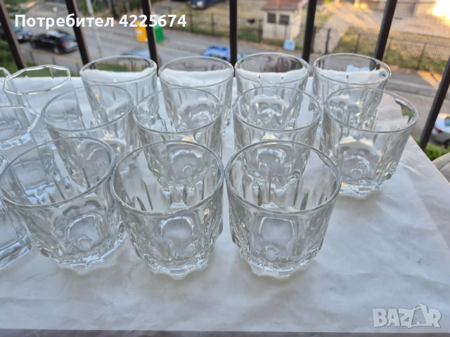 Стъклени чаши в три размера, снимка 1