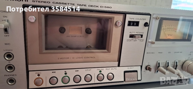 HITACHI D 580, снимка 4 - Радиокасетофони, транзистори - 51959390